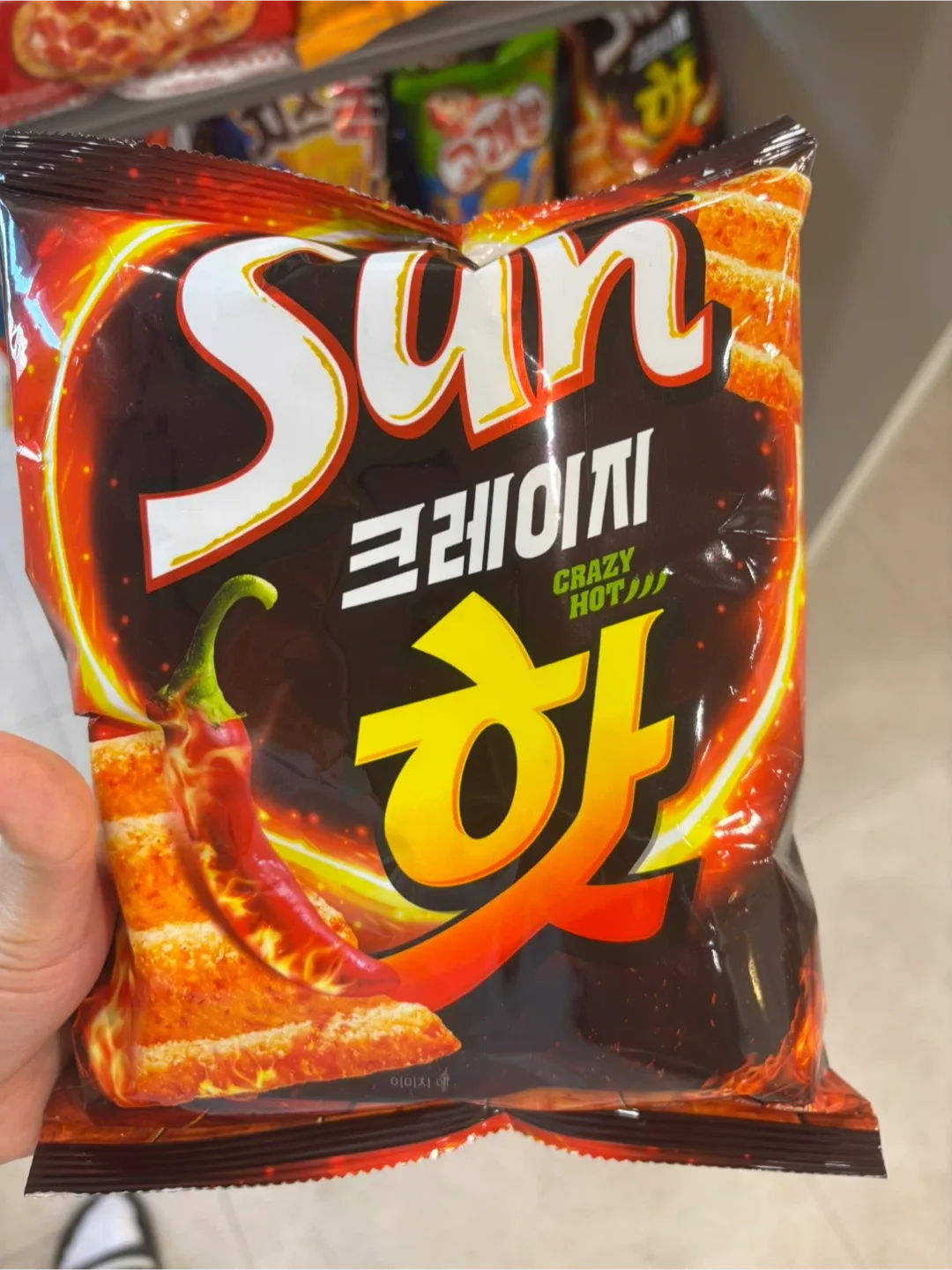 Sun 크레이지핫 과자