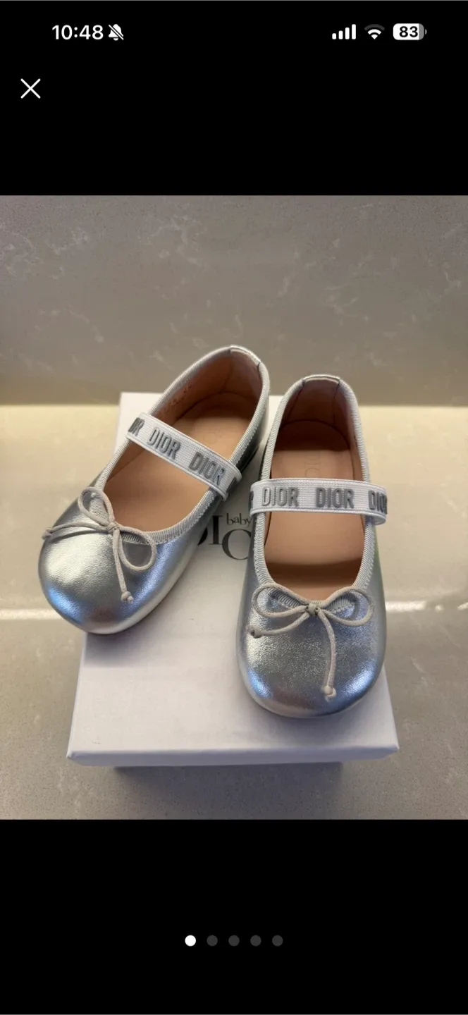 Dior Baby 여아용 발레리나 슈즈